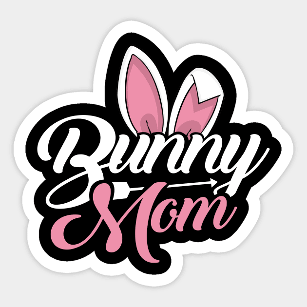 'Bunny Mom' Hilarous Bunny Gift Sticker by ourwackyhome